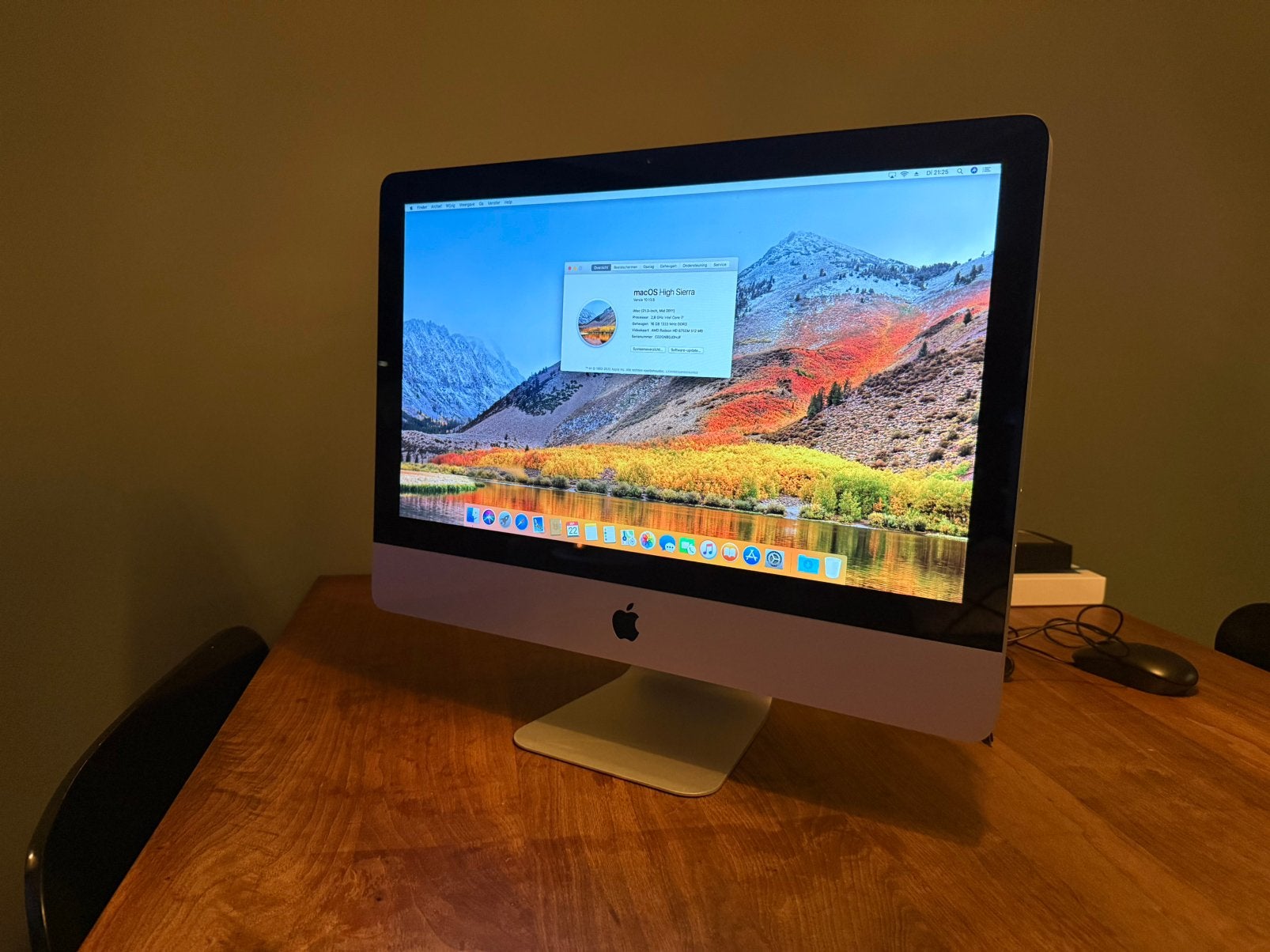 iMac 21.5 inch Core i7 2.8GHz, 16GB DDR3, 512GB SSD, Computers en Software, Ophalen, Gebruikt, 2 tot 3 Ghz, SSD