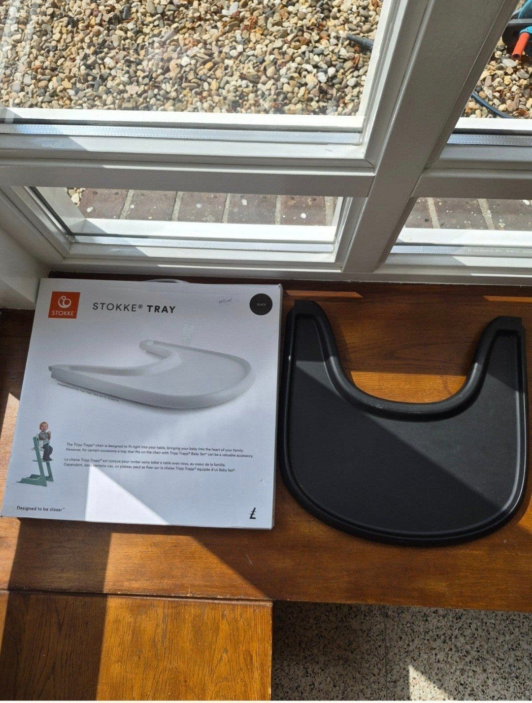 Stokke Tray voor Tripp trapp zwart, Kinderen en Baby's, Kinderstoelen, Ophalen, Zo goed als nieuw, Overige typen, Afneembaar eetblad
