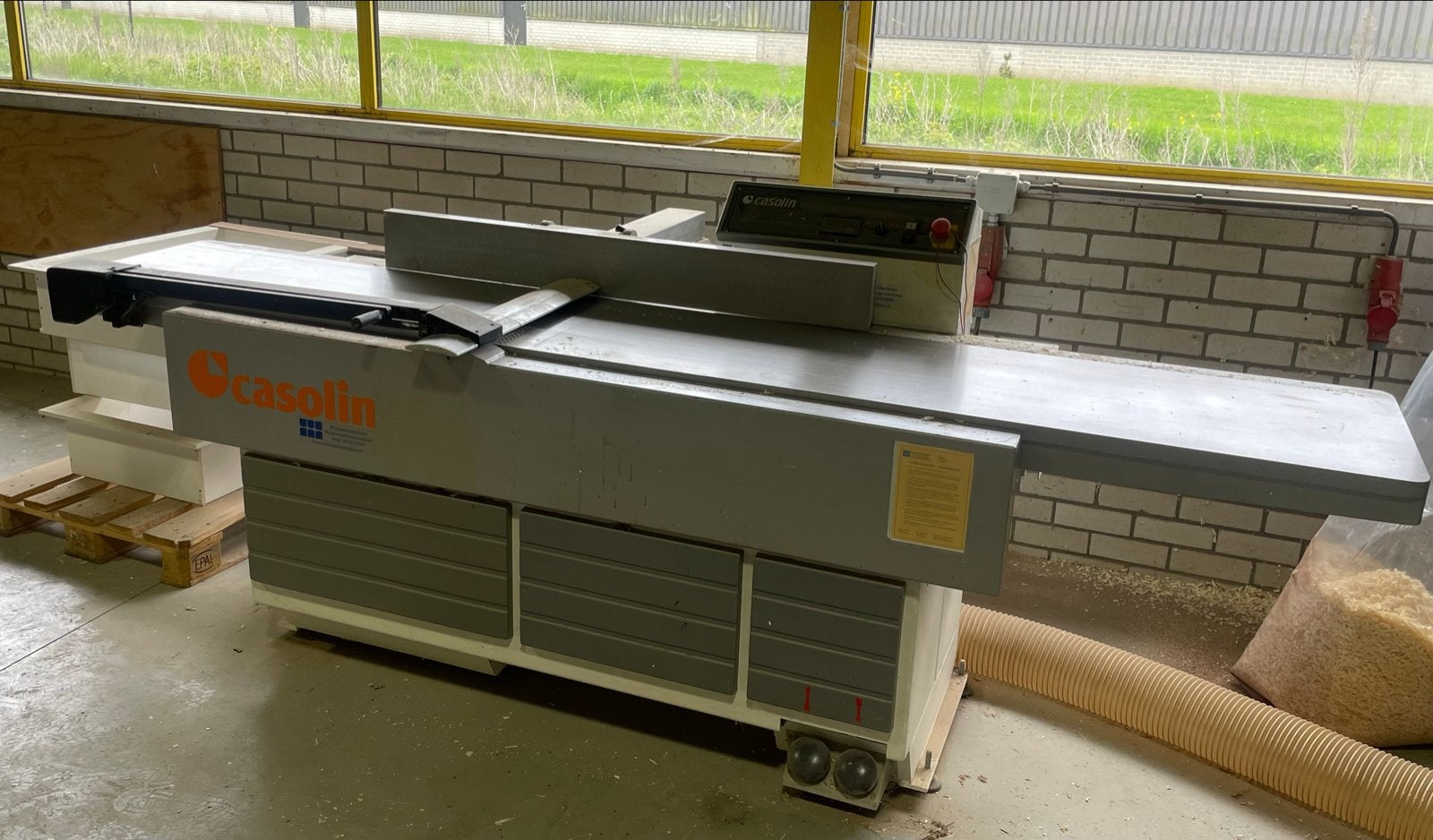 Casolin PF 530 vlakbank met lange aan- en afvoerbladen /2006, Ophalen