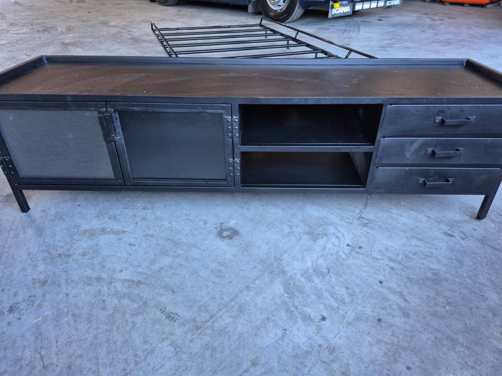 Stalen Tv meubel, Ophalen of Verzenden, 25 tot 50 cm, Minder dan 100 cm
