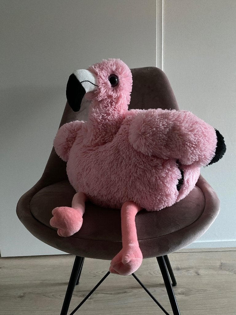 Knuffel flamingo, Kinderen en Baby's, Overige karakters, Overige typen, Ophalen of Verzenden, Zo goed als nieuw