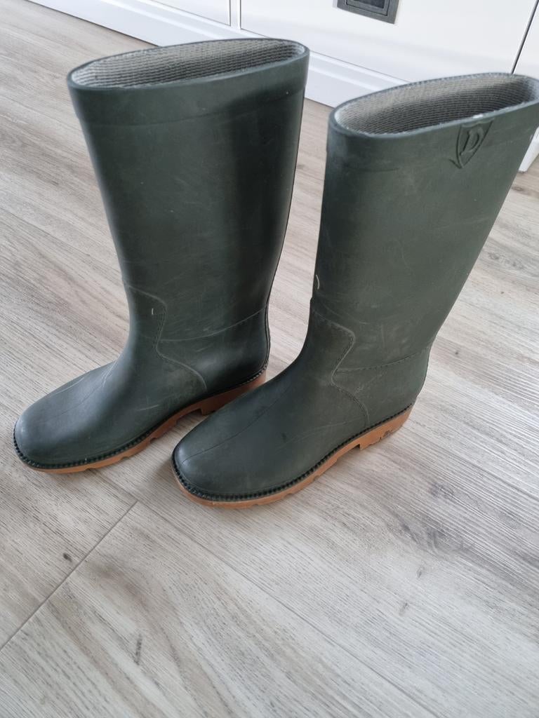 Regenlaarzen Dunlop maat 34, Gebruikt, Jongen of Meisje, Ophalen of Verzenden, Laarzen