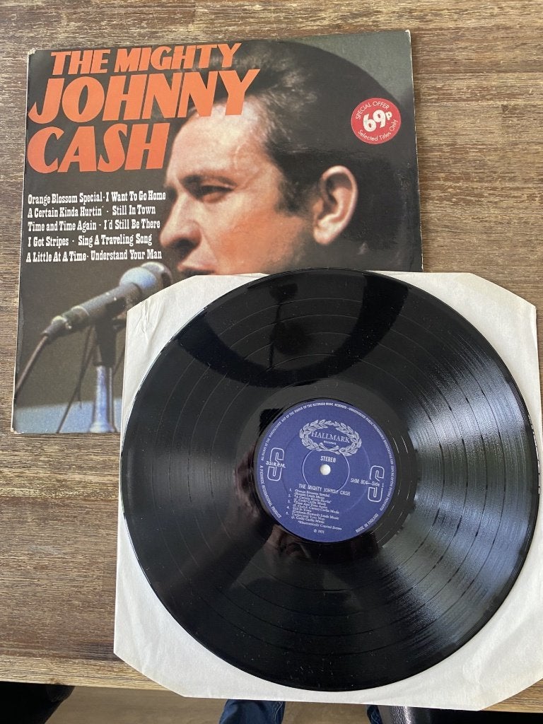 Johnny Cash – The Mighty Johnny Cash, Ophalen of Verzenden, Gebruikt, 12 inch
