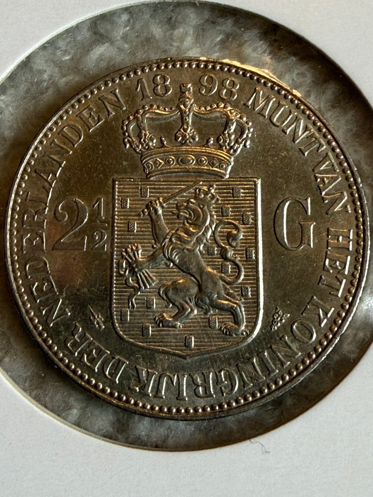 Nog een topper 1898 Wilhelmina, Postzegels en Munten, Munten | Nederland, Zilver, Ophalen of Verzenden, Koningin Wilhelmina, Losse munt