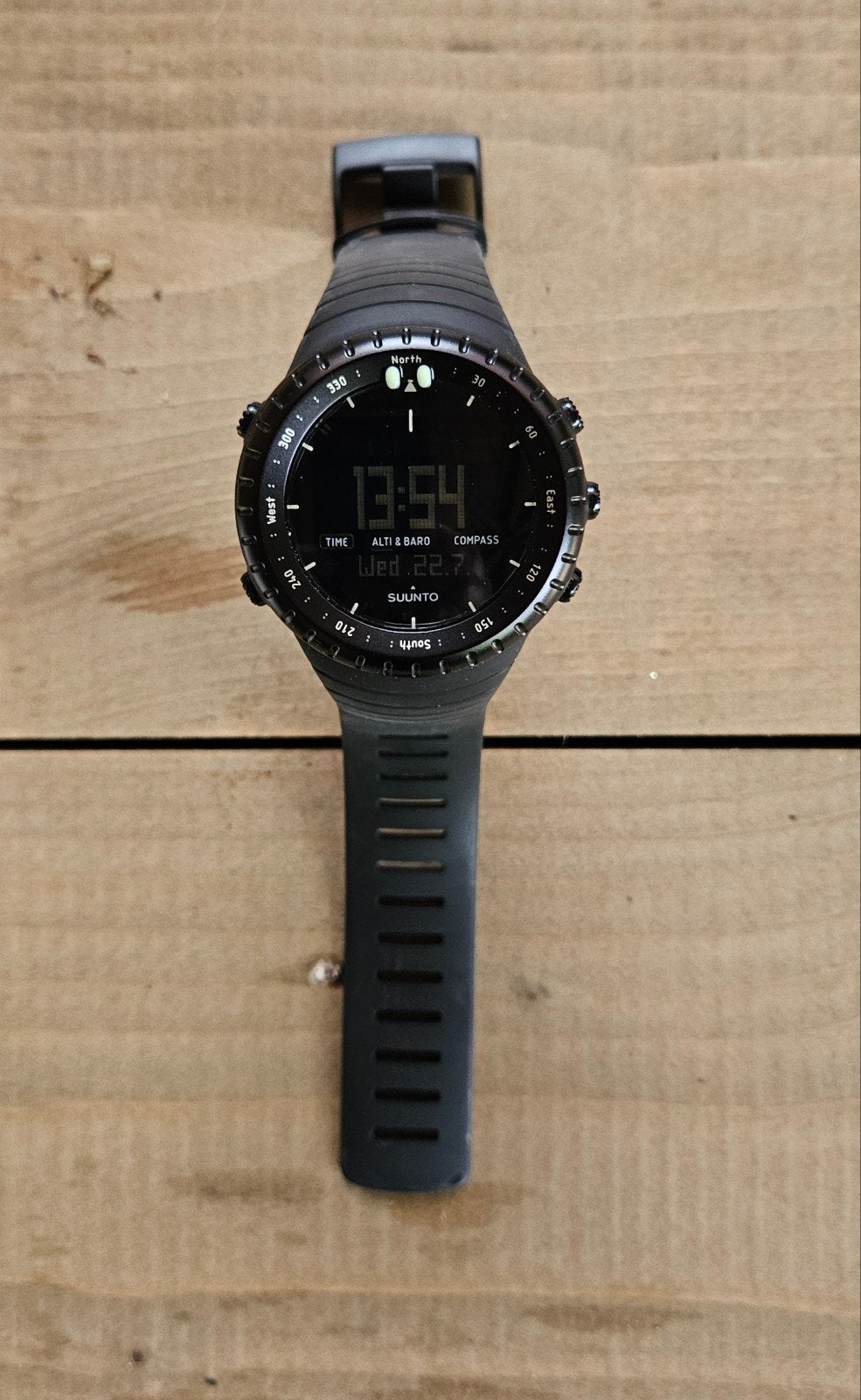 Suunto core all black, Ophalen, Zwart