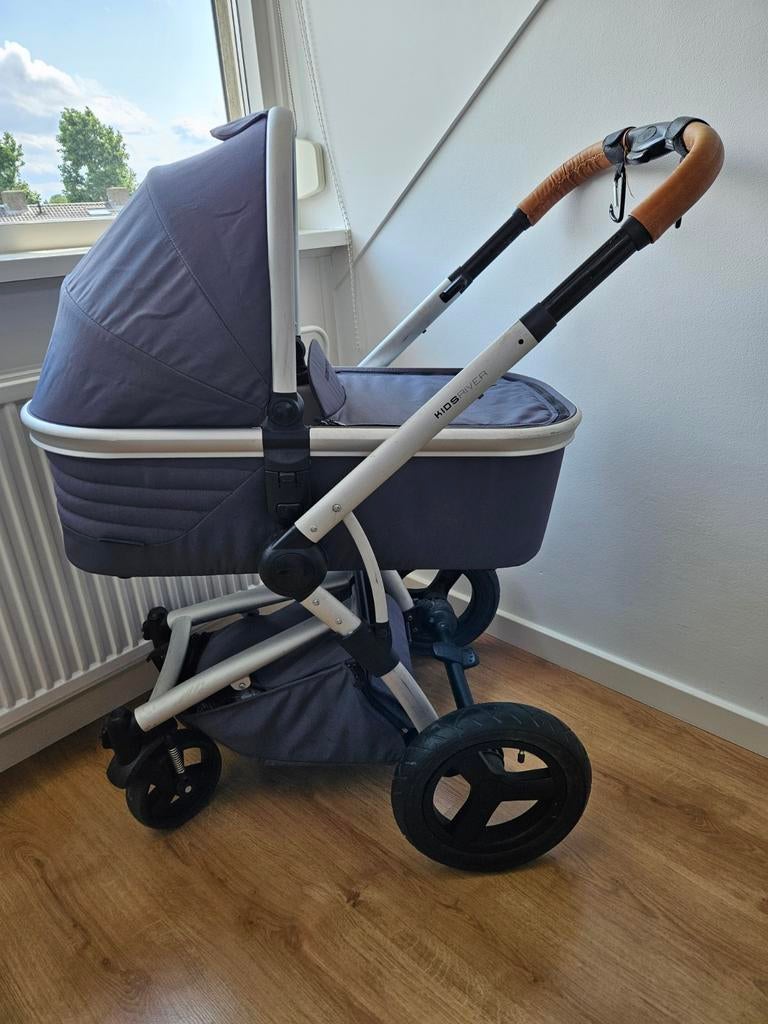 Kidsriver kinderwagen, Gebruikt, Verstelbare duwstang, Combiwagen, Ophalen