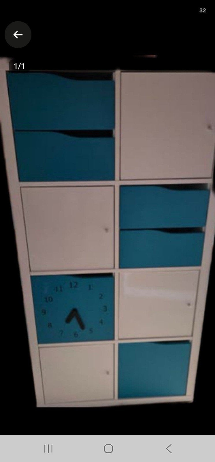 kallax inzetten blauw, Ophalen