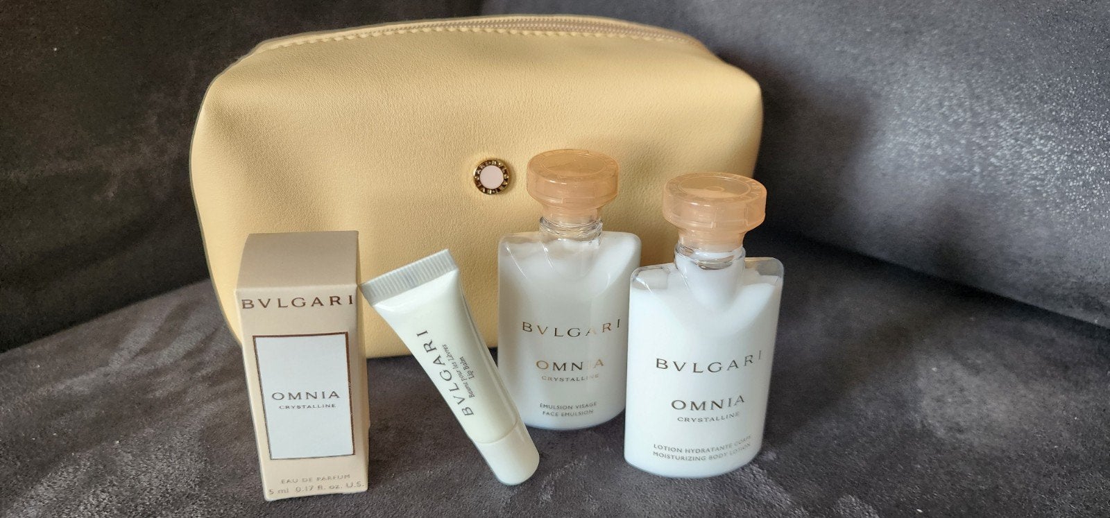 Bvlgari Omnia Crystalline Reisset met Toilettas, Ophalen of Verzenden