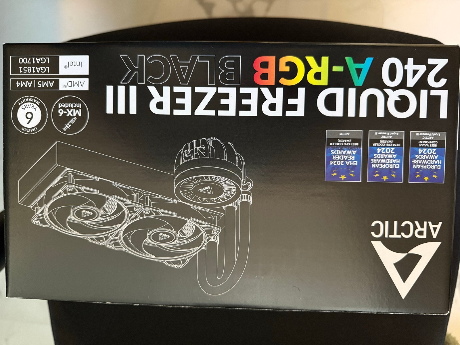 Arctic Liquid Freezer III 240 A-RGB Black Waterkoeling, Ophalen of Verzenden, Nieuw, Waterkoeling