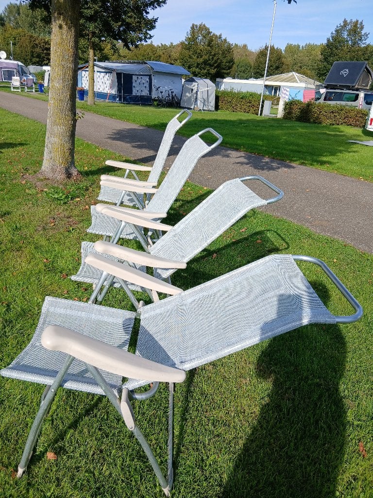 4 Crespo stoelen, Caravans en Kamperen, Ophalen, Gebruikt, Campingstoel