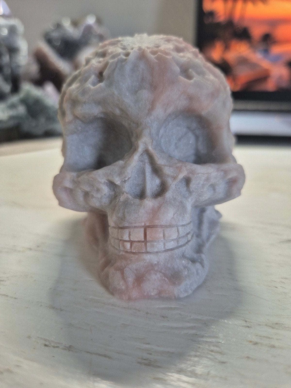 Roze Opaal Skull, Ophalen of Verzenden