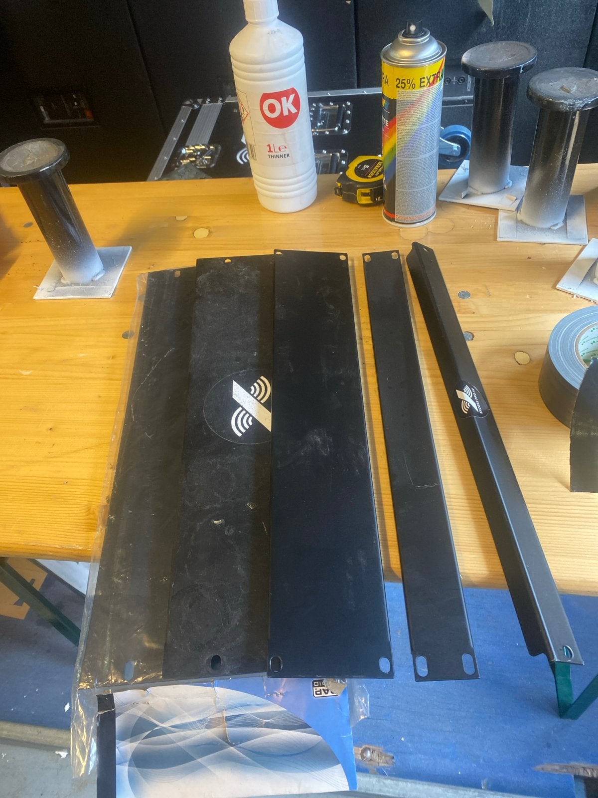 5x Blindplaten 19 inch 0,75, 1HE, 2HE, 3HE, 4HE totaalprijs, Ophalen of Verzenden, Gebruikt, Overige instrumenten