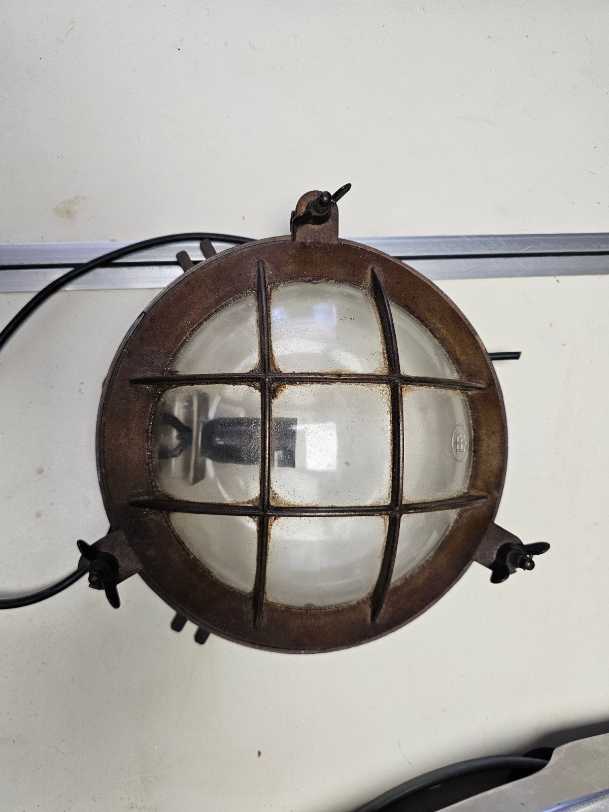 Vintage Industriële Scheepslamp / Wandlamp, Ophalen of Verzenden