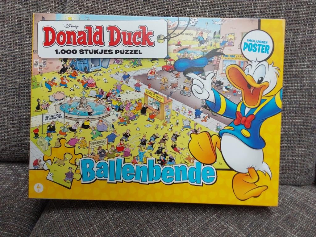 Donald Duck Puzzel 1000 Stukjes + Poster - Nieuw!, Ophalen of Verzenden, Meer dan 50 stukjes, Nieuw, 6 jaar of ouder
