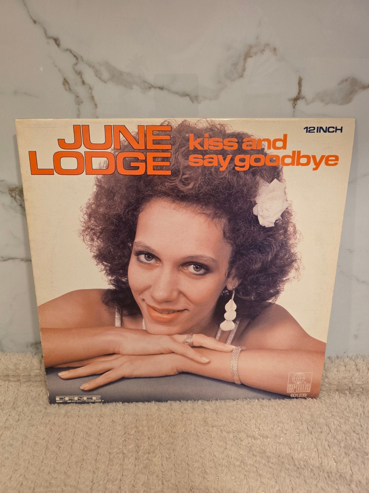 June Lodge – Kiss And Say Goodbye 12" Maxi, Ophalen of Verzenden, Gebruikt, 12 inch, Pop