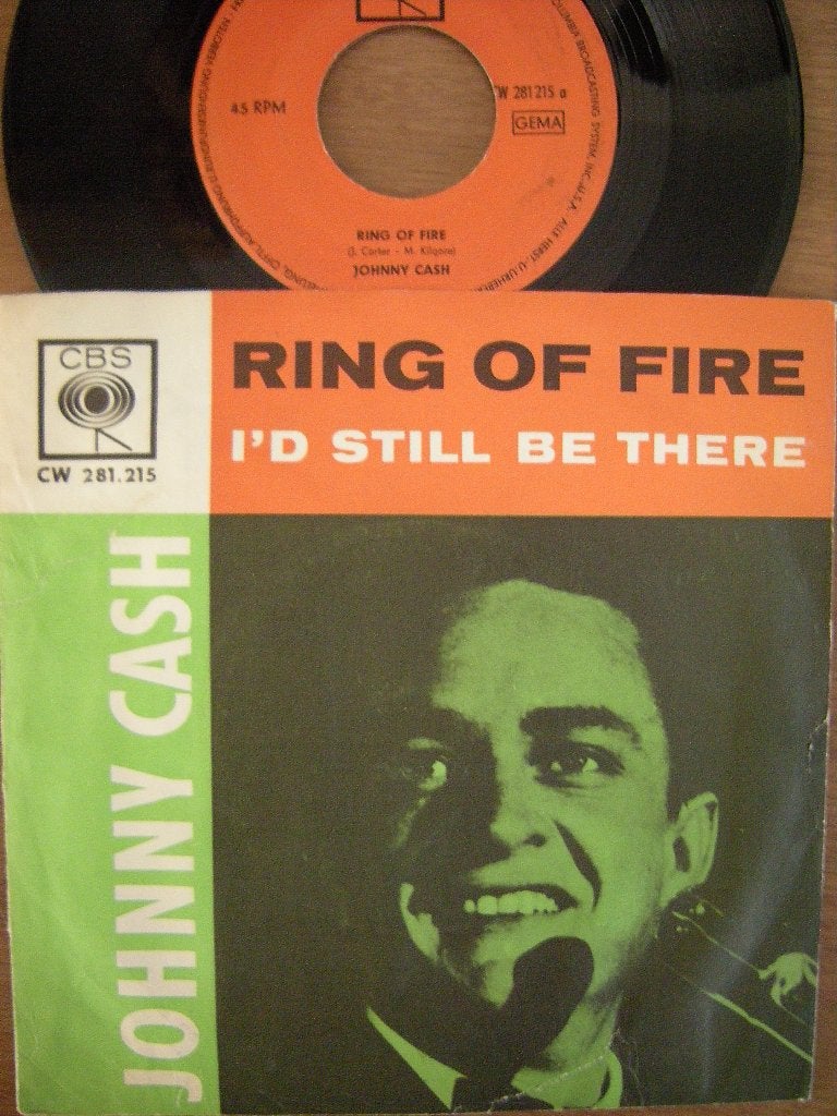 Johnny Cash (Ring Of Fire), Cd's en Dvd's, Vinyl Singles, Gebruikt, 7 inch, Ophalen of Verzenden, Country en Western