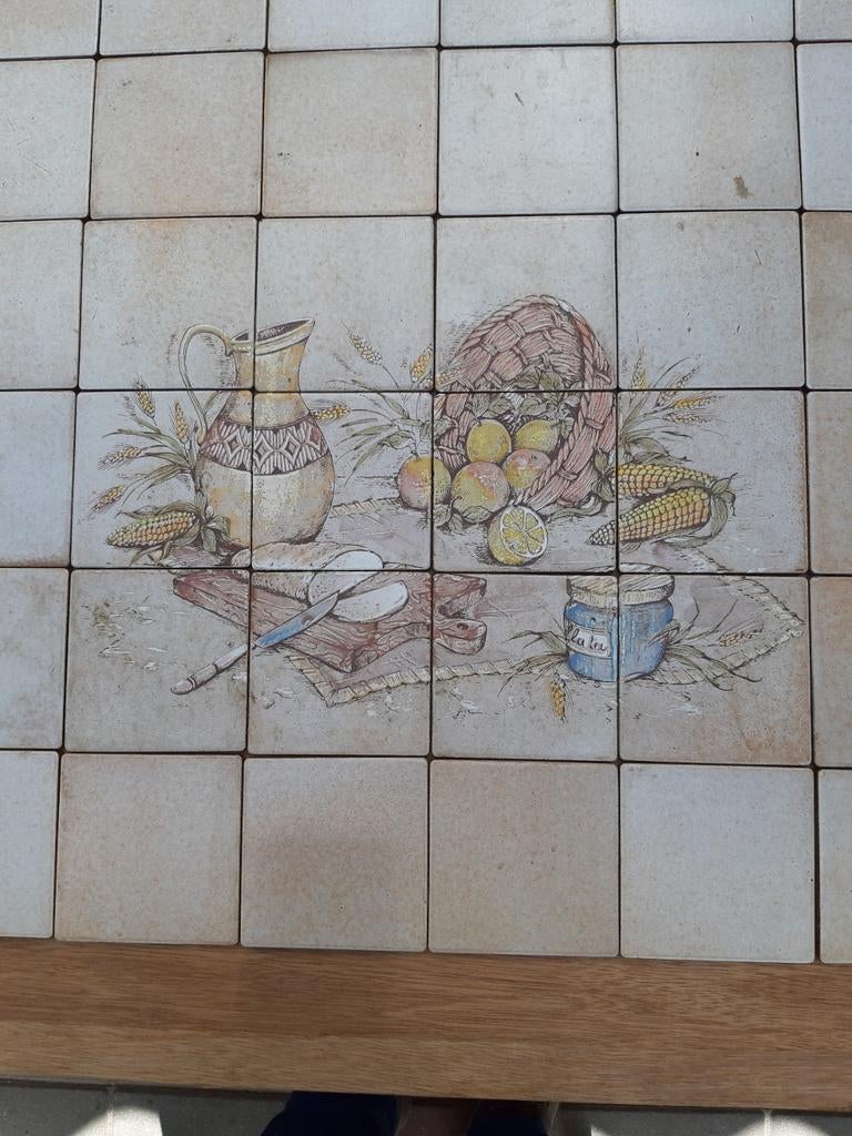 42 tegels met leuk motief, Ophalen