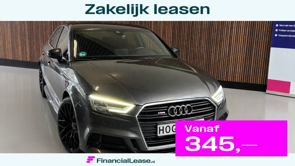 Audi A3 LIMOUSINE 1.5 TFSI 3x S-Line 150PK VIRTUAL DASH LED, 4 cilinders, 150 pk, Leder en Stof, Origineel Nederlands
