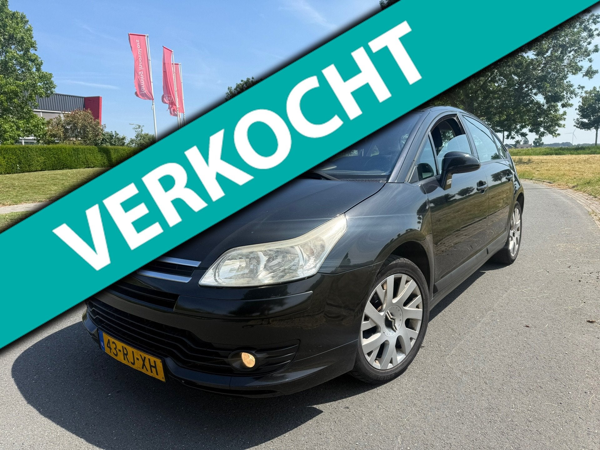 Citroen C4 1.6-16V VTR+ CLIMA/NAP/APK 2027, Voorwielaandrijving, Gebruikt, 4 cilinders, Zwart