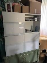 4 BESTA elementen met inrichting, Huis en Inrichting, Kasten | Televisiemeubels, Gebruikt, Minder dan 100 cm, 200 cm of meer, 25 tot 50 cm
