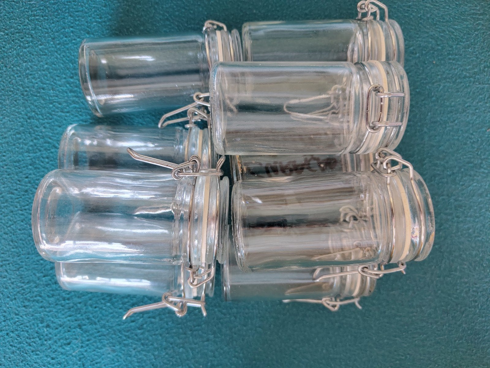 Set van 10 glazen voorraadpotjes met beugelsluiting, Ophalen, Voorraadpot, Overige merken, Glas
