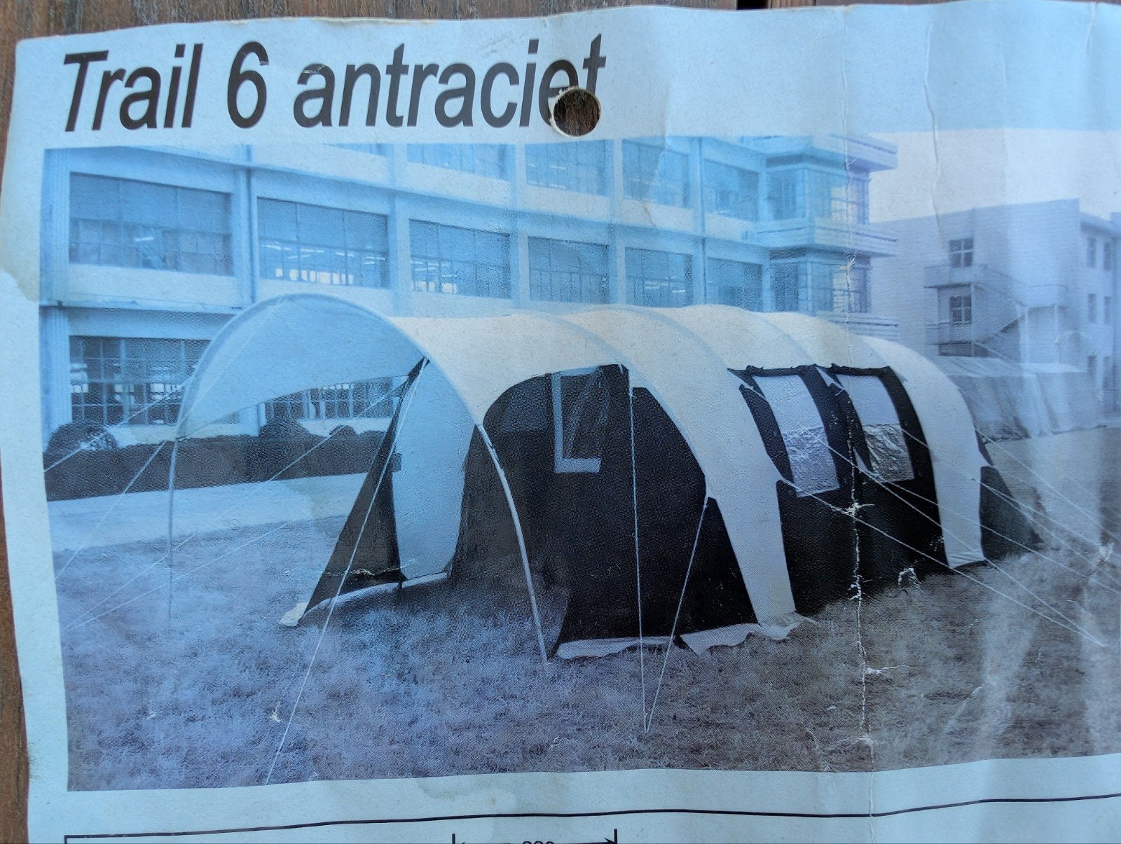 Tunneltent katoen Trail 6 antraciet Obelink, Ophalen, Gebruikt, Tot en met 6