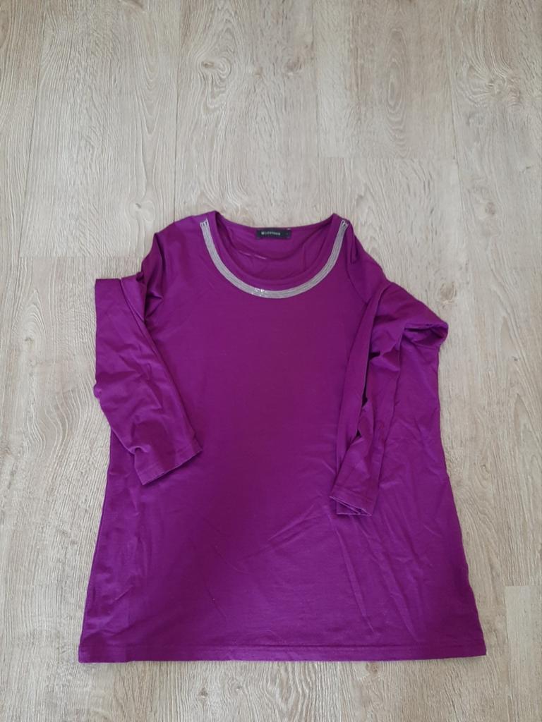 Paars Witteveen shirt maat L, Kleding | Dames, T-shirts, Paars, Maat 42/44 (L), Ophalen of Verzenden, Zo goed als nieuw