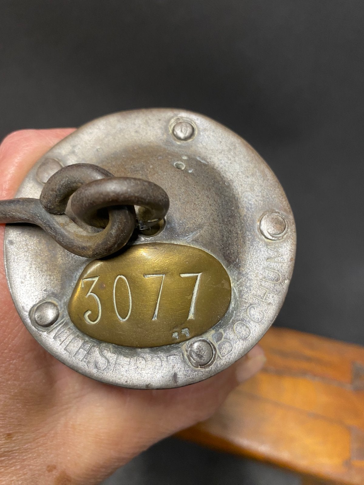 1910-1920 MIJN mijnlamp 3077, Ophalen of Verzenden