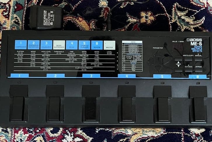 Boss ME-6 Japan, Muziek en Instrumenten, Effecten, Ophalen of Verzenden, Zo goed als nieuw