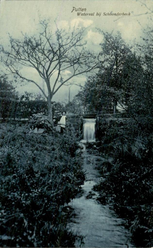 Putten - Waterval - bij Schoonderbeek, Ophalen of Verzenden, Voor 1920, Ongelopen, Gelderland