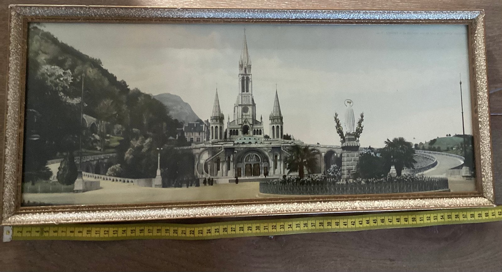 LOURDES MOOIE INGELIJSTE PRENT !! ANTIEK!!, Ophalen of Verzenden