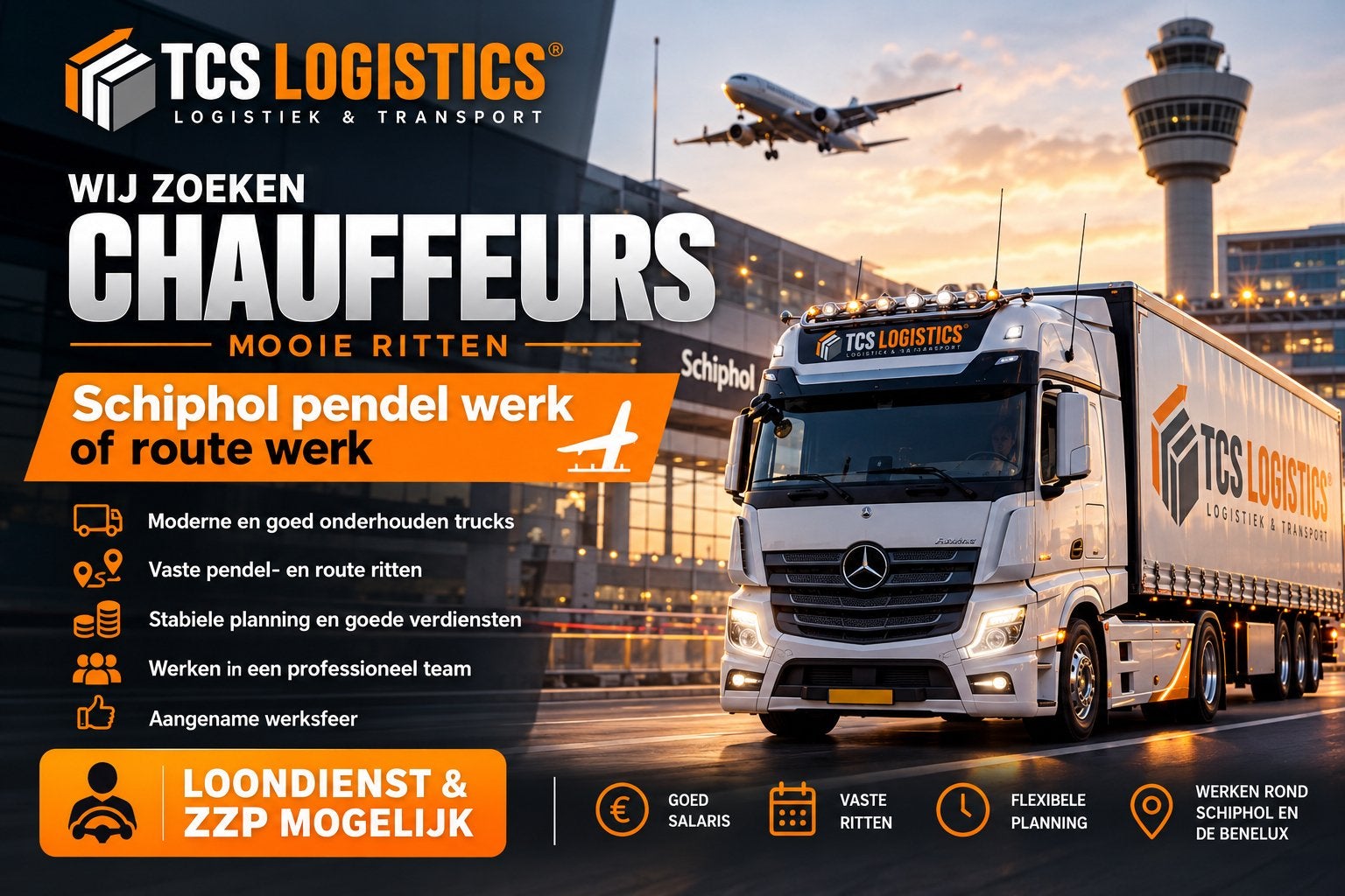 Vrachtwagenchauffeurs CE ZZP/LOONDIENST GEZOCHT!, 33 - 40 uur