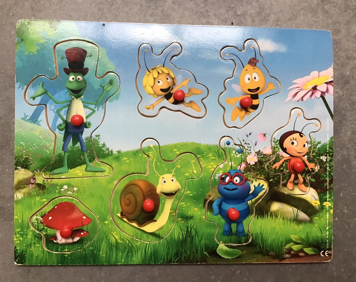 Studio 100 maya de bij houten puzzel, Ophalen, Gebruikt, Van hout, Minder dan 10 stukjes
