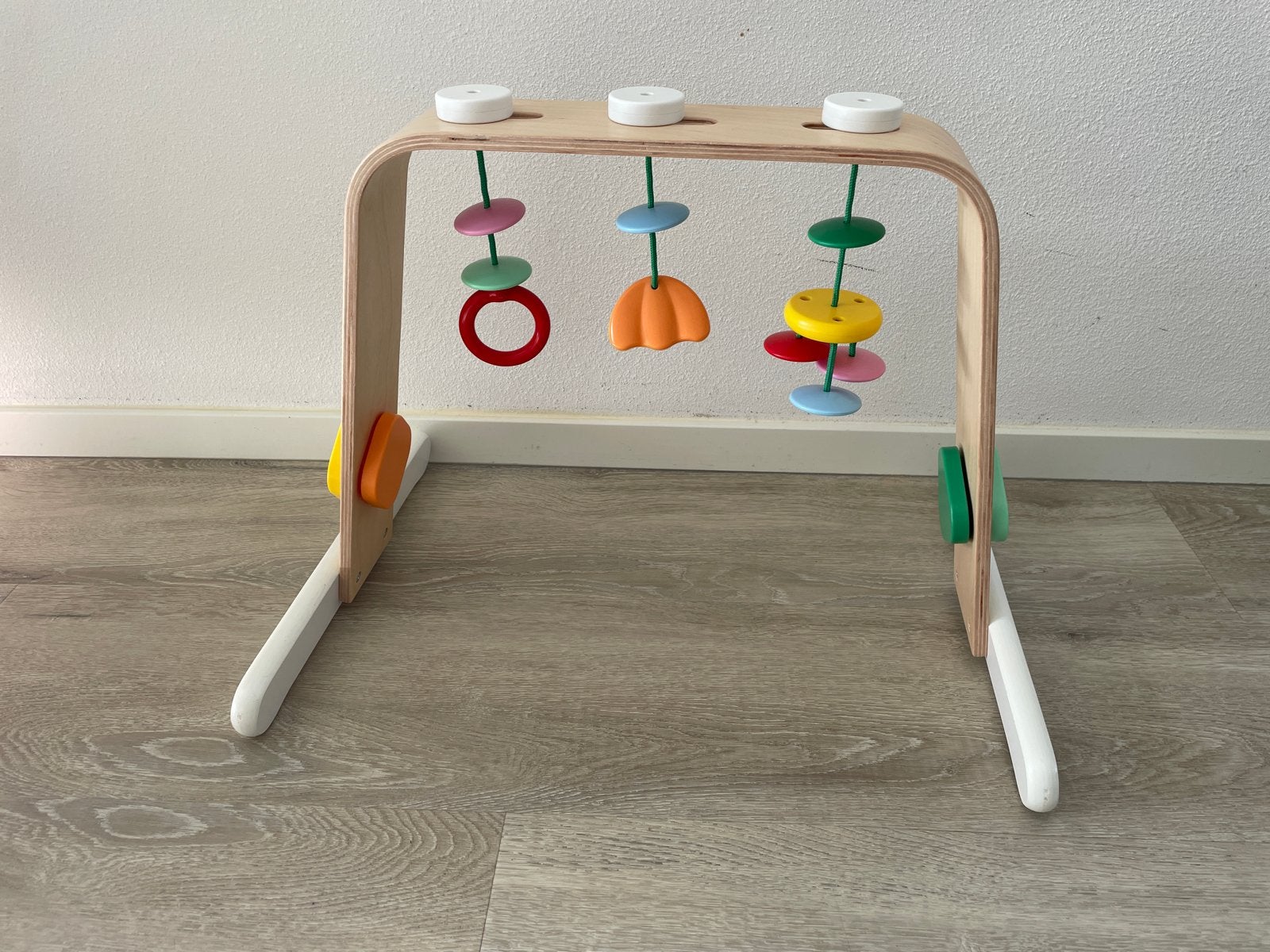IKEA LEKA Babygym van hout met kleurrijk speelgoed, Ophalen, Gebruikt, Babygym