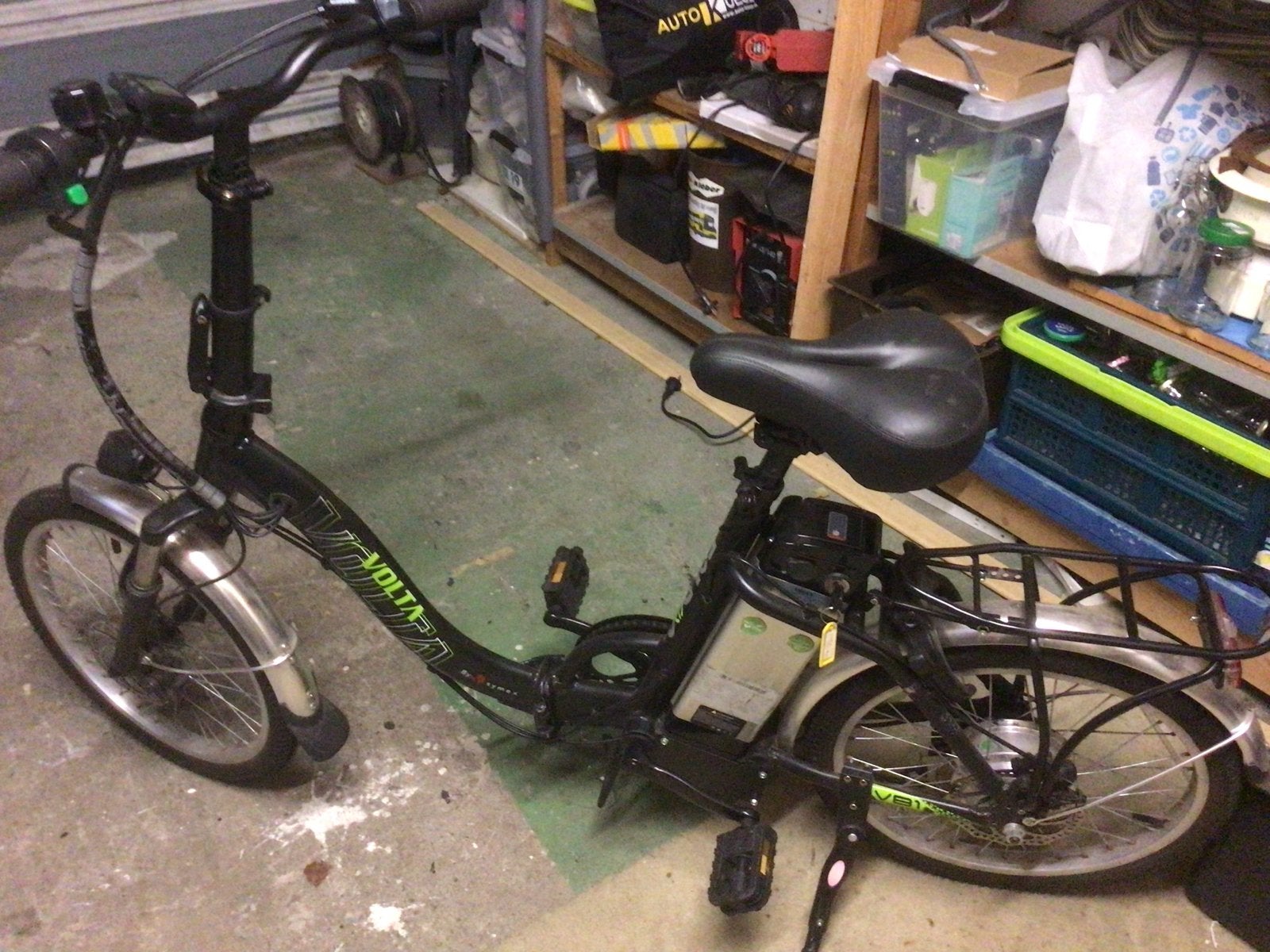 Volta Foldon opvouwbare elektrische fiets, Gebruikt, Minder dan 47 cm, 30 tot 50 km per accu, Ophalen