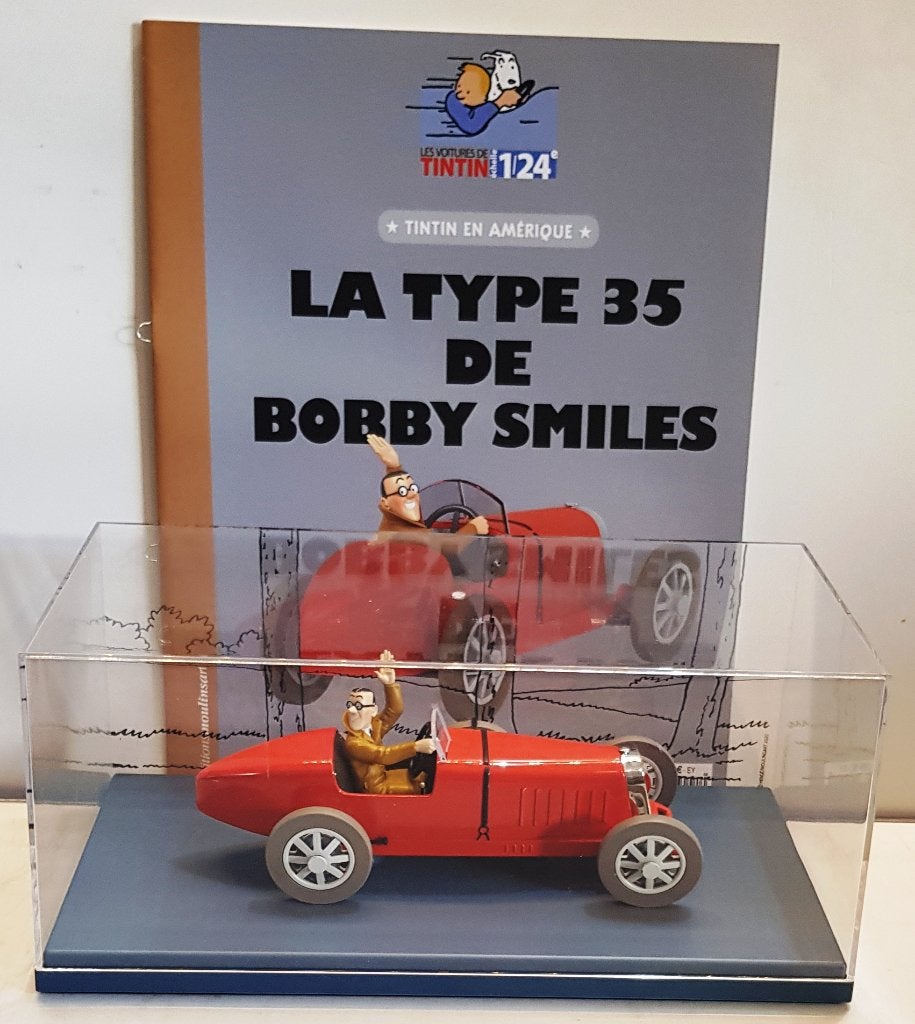 Les voitures de Tintin 124 N41 "La type 35 de Bobby Smiles", Verzenden, Kuifje, Nieuw, Beeldje of Figuurtje