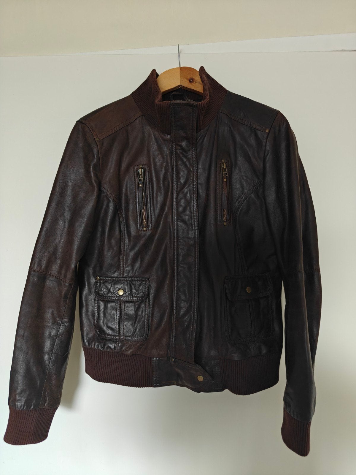 Jilani leren dames jas donker bruin maat 46, Jilani, Ophalen of Verzenden, Maat 46/48 (XL) of groter, Bruin