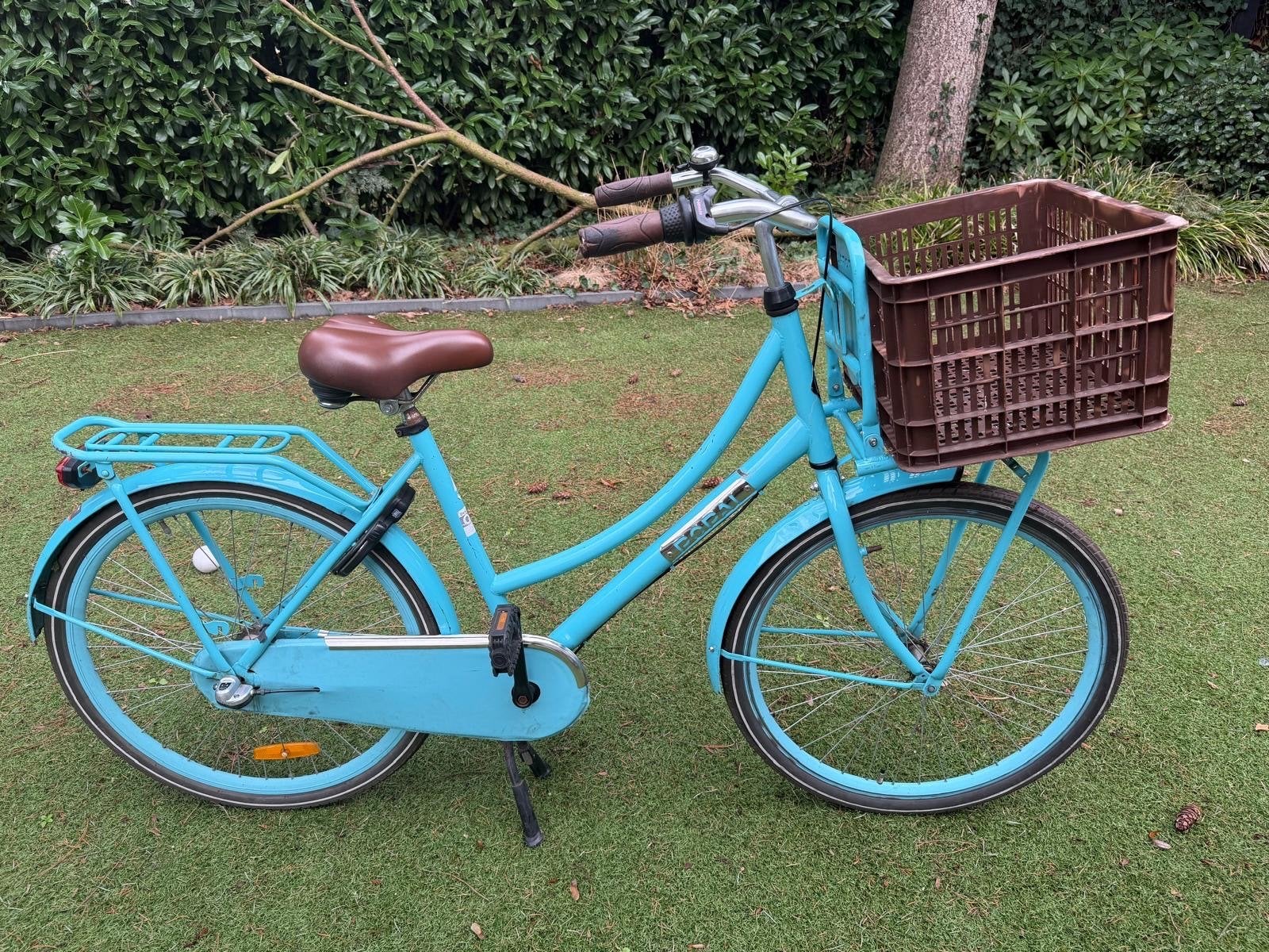 Leuke 24 inch kinderfiets met mandje en versnellingen, Ophalen, Terugtraprem, Versnellingen, Gebruikt