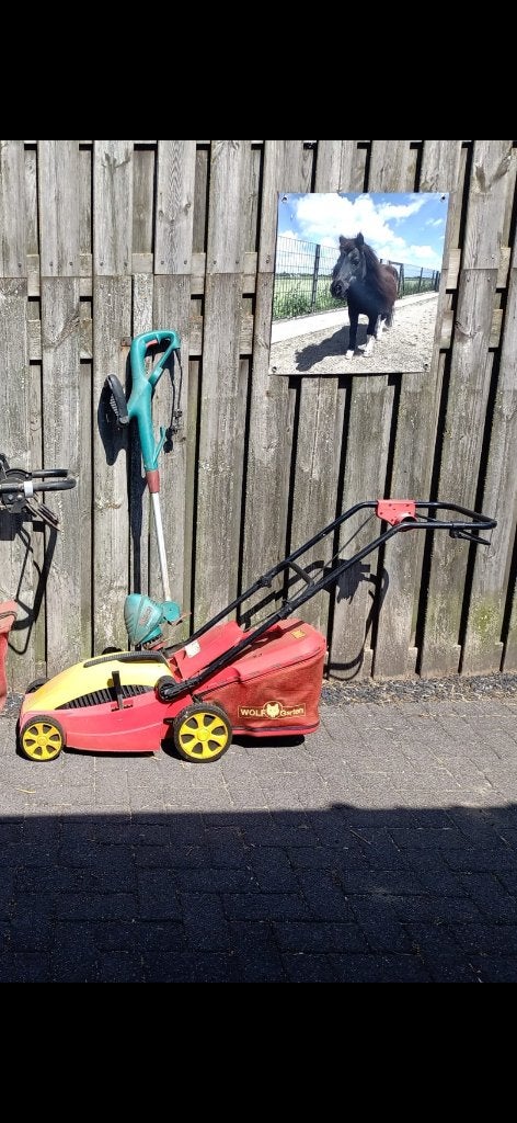 Grasmaai machine. Motermaaier, Ophalen, Gebruikt, 30 tot 50 cm, Wolf