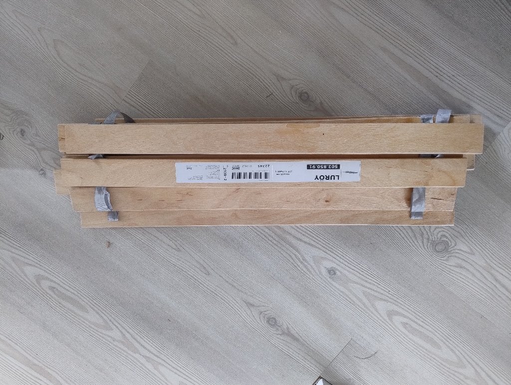 Luroy lattenbodem ikea peuterbed 70x160cm, 70 tot 85 cm, Zo goed als nieuw, Lattenbodem, 140 tot 160 cm