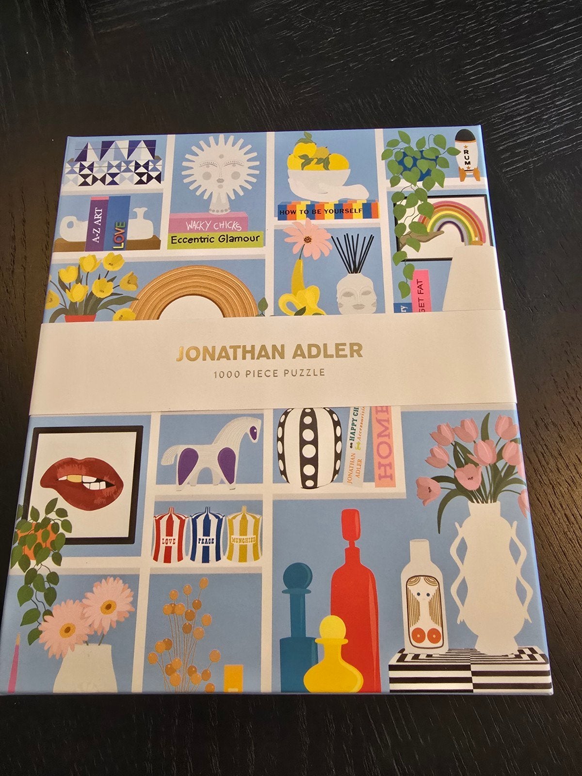 Leuke Galison legpuzzel Jonathan Adler Shelfie 1000 stukjes, Ophalen of Verzenden, 500 t/m 1500 stukjes, Zo goed als nieuw, Legpuzzel