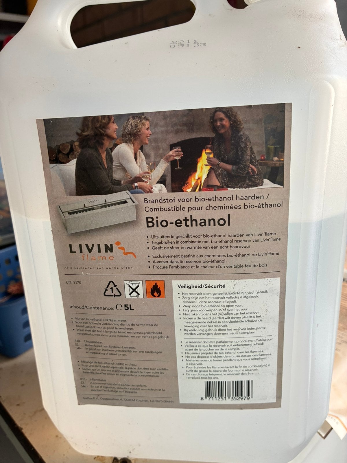 Fles bio ethanol, Ophalen, Zo goed als nieuw, Vrijstaande haard, Overige soorten