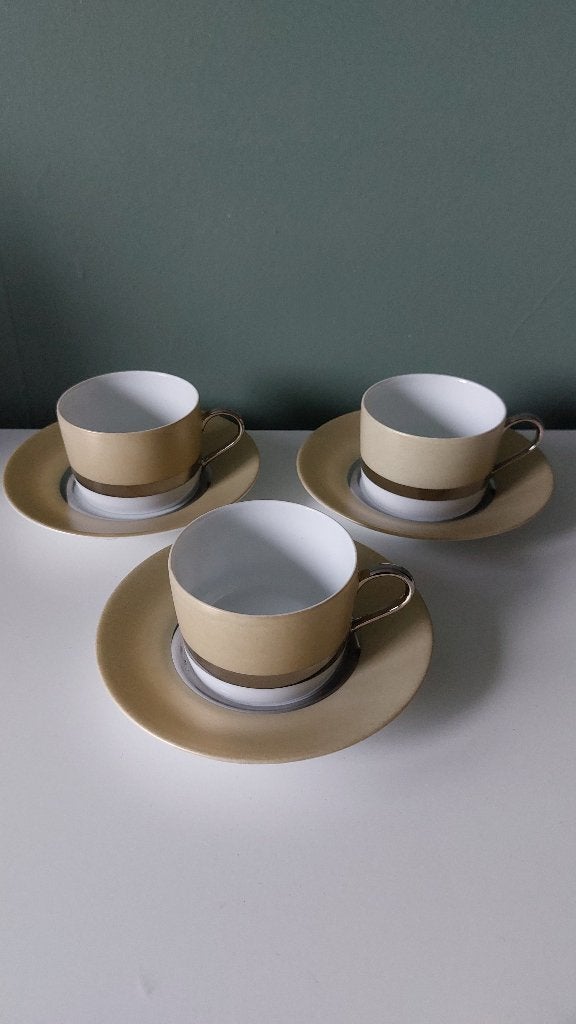 3x Limoges France - Tentation - Luxe Kop en Schotels, Antiek en Kunst, Ophalen of Verzenden