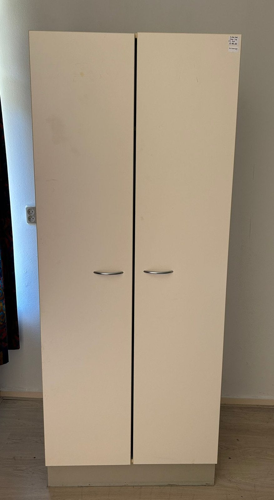 Gratis ophalen: mooie witte kledingkast, Ophalen, Gebruikt, 50 tot 100 cm, 150 tot 200 cm