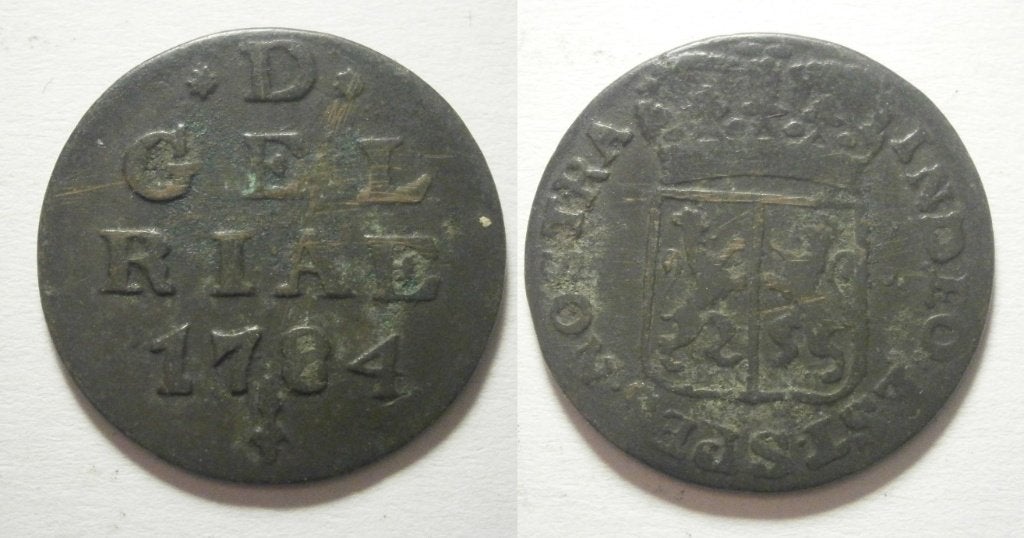 8] Gelderland Duit 1784, Ophalen of Verzenden, Vóór koninkrijk, 1 cent, Losse munt