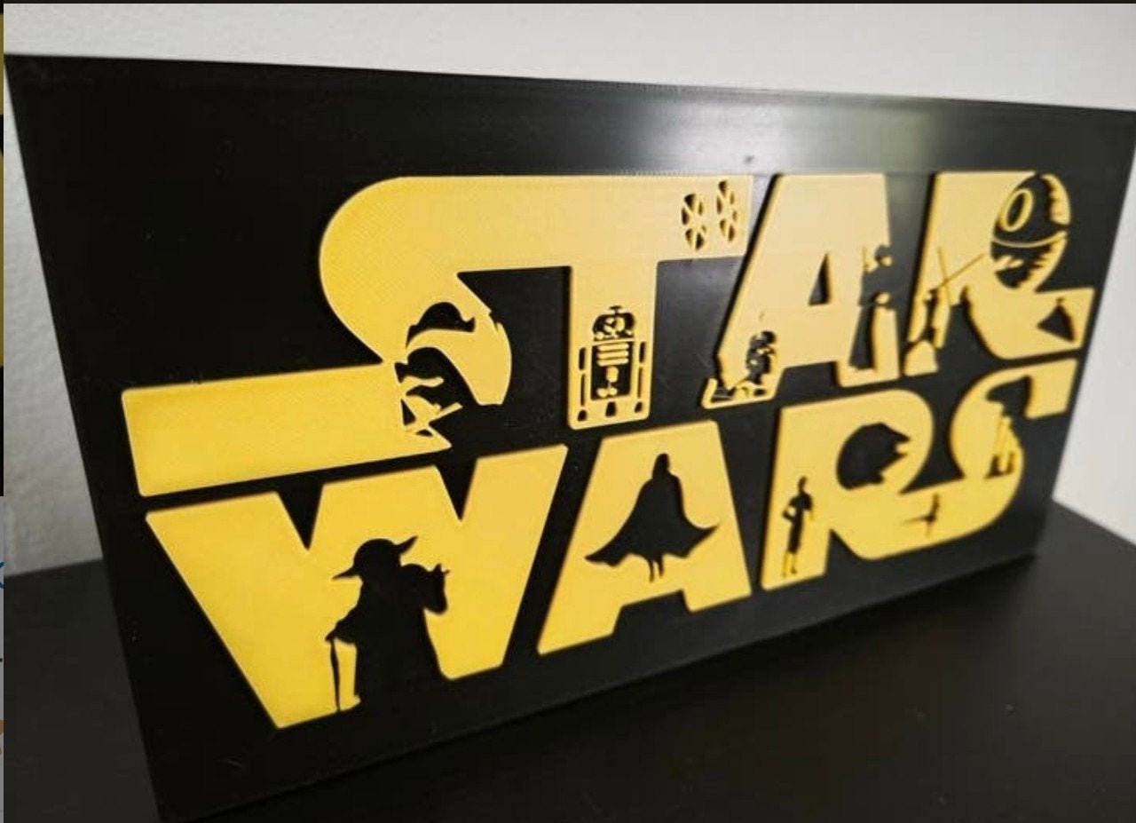STAR WARS logo 3d geprint, Ophalen of Verzenden, Nieuw