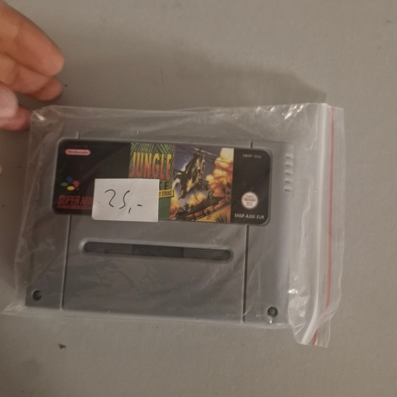 Jungle Strike Super Nintendo SNES Game Cartridge, Avontuur en Actie, Gebruikt, 1 speler, Ophalen of Verzenden