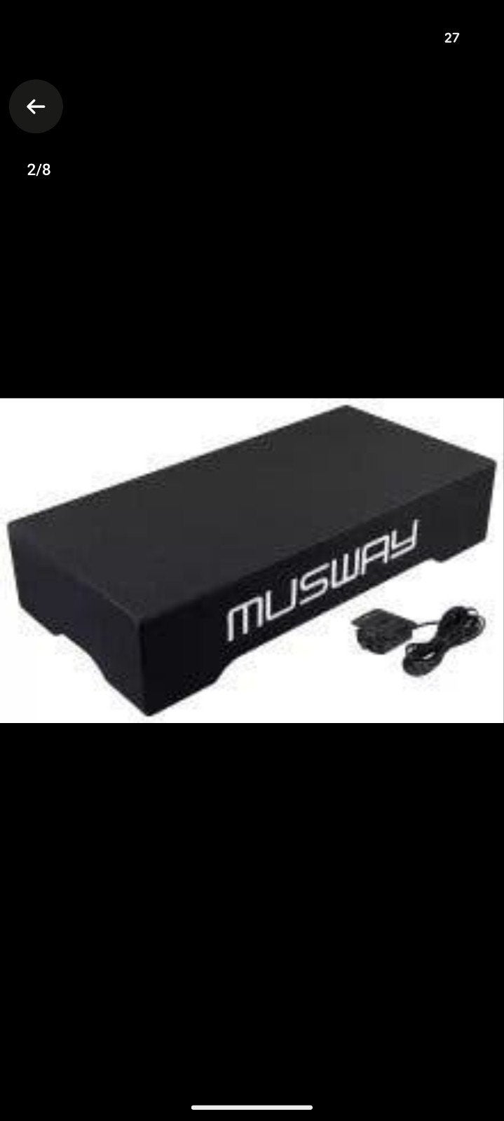 Musway  - MF210A Active subwoofer system in flat, Ophalen of Verzenden, Gebruikt, Universele onderdelen