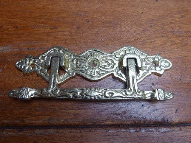 1 koperkleurige art deco handgreep (2)