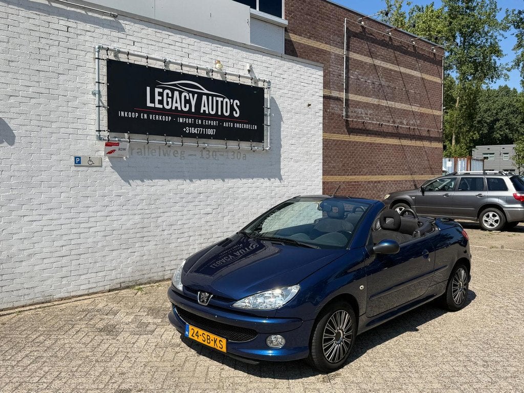 Peugeot 206 CC 1.6-16V - AUTOMAAT - LEUKE CABRIO VOOR WEINIG, Auto's, Peugeot, Stof, Gebruikt, Zwart, 4 cilinders